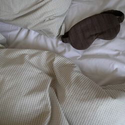 BEDDING - EXTRA LENGHT, creme black plaid, Studio Feder