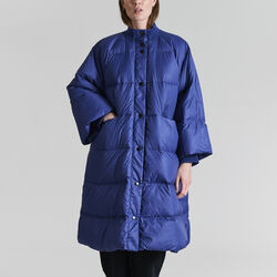 Feather down kappa med knappar, twilight blue, BITTE KAI RAND