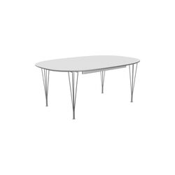 FH B619 Superellipse™ Matbord, vit, Fritz Hansen