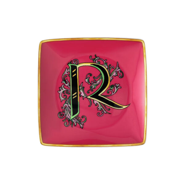Versace Alphabet Dish R Versace Alphabet Dish R, Rosenthal x Versace