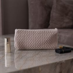 Stickad Clutch Petra, husted violet, By LOHN