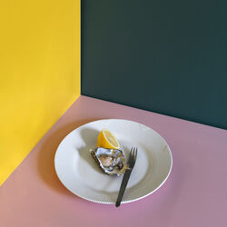 White Elements tallrik, 26 cm, Royal Copenhagen