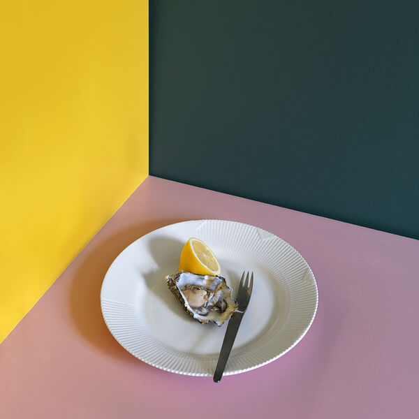 White Elements tallrik, 26 cm, Royal Copenhagen