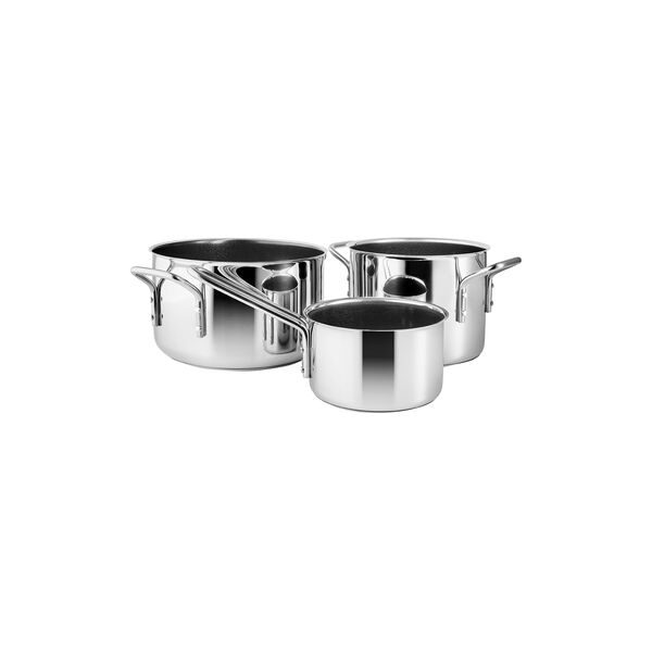 Stainless Steel Cookware Set with Slip-Let&reg; ceramic coating, Eva Trio