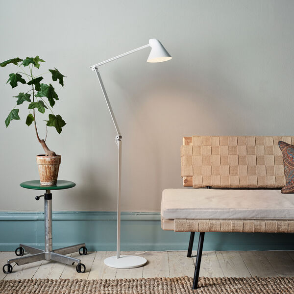 NJP golvlampa, vit, Louis Poulsen