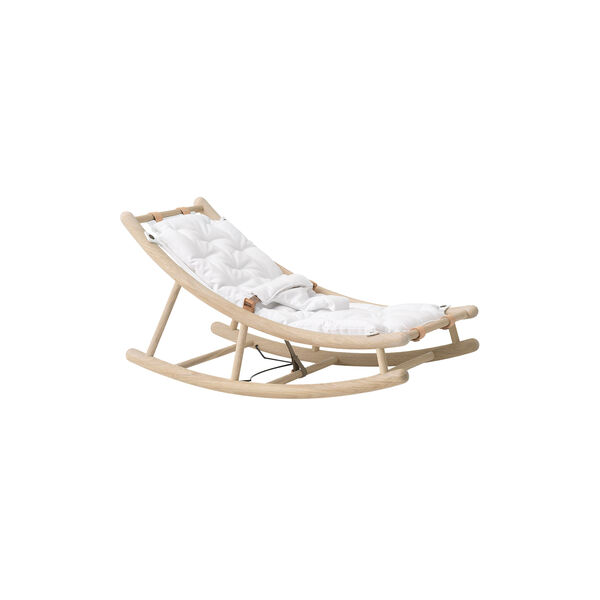 Wood Baby & Toddler Rocker, oak/white, Oliver Furniture