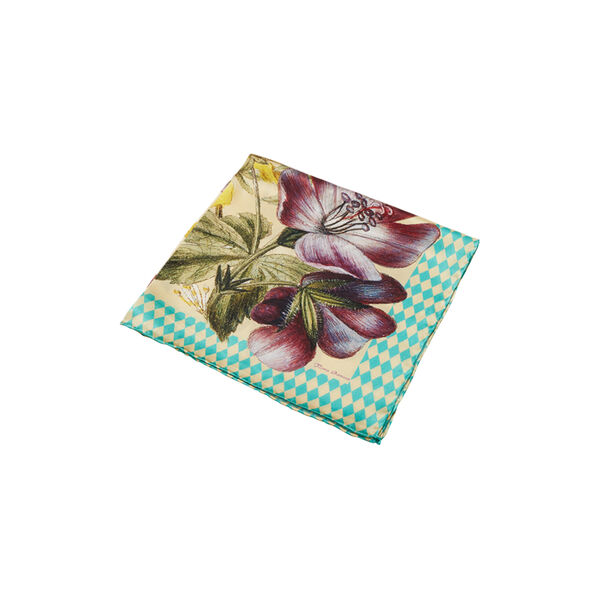 Harlequin Flower sidenscarf, Flora Danica Denmark