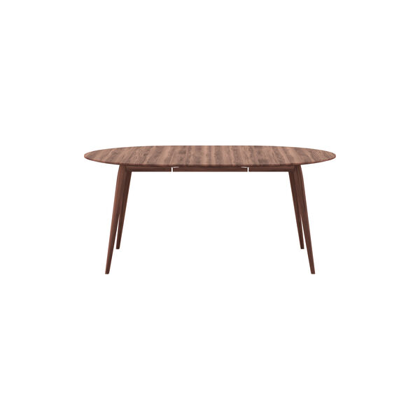PLAYdinner Round &Oslash;120 Dining Table with Extension incl. 1 Extension Leaf, natural oiled walnut, Bruunmunch Furniture