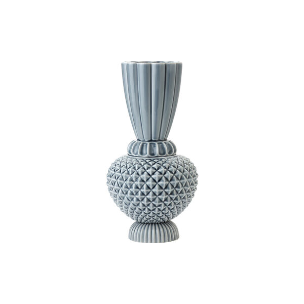 Samusrium Jumbobell vase, blue/grey, Dottir Nordic Design