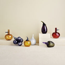 Aubergine glasfigur, lila, Iittala
