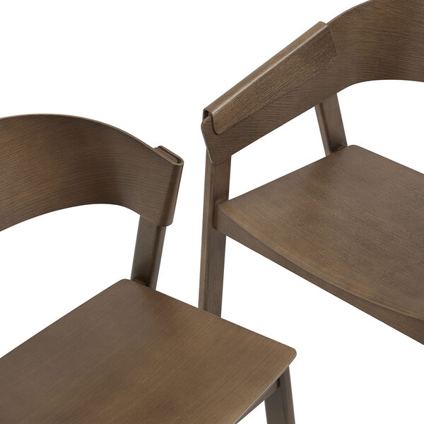 Cover Side Chair, stained dark brown, Muuto