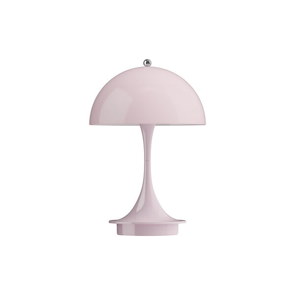 Panthella 160 Portable Table Lamp, opal pale rose, Louis Poulsen