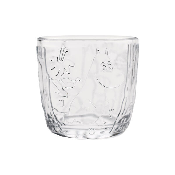 Mumin glas 28 cl 2 st., klar, Moomin Arabia