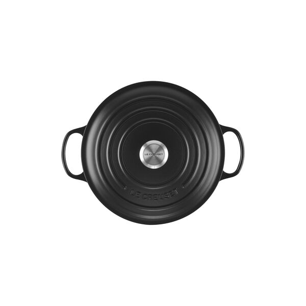 Signature gjutj&auml;rn rund gryta &Oslash; 28 cm, matte black, Le Creuset