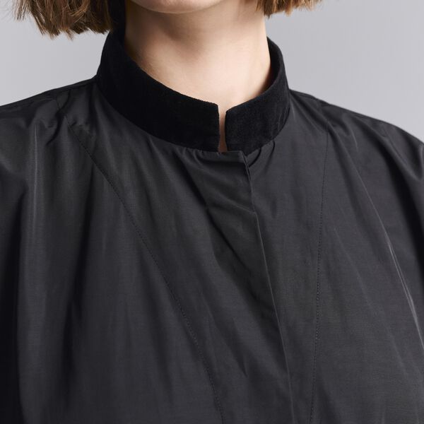 Fukkura poplin kappklänning, black, BITTE KAI RAND