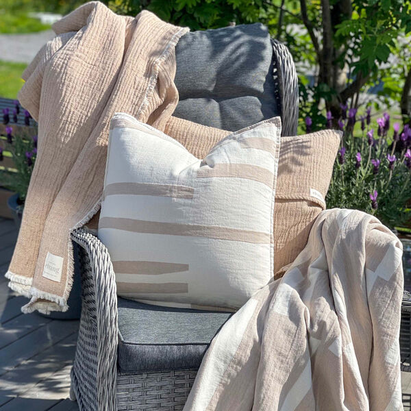 Lyme Grass pl&auml;d, beige, ELVANG