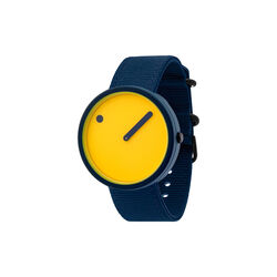 Picto armbandsur, electric yellow/navy blue Picto armbandsur, electric yellow/navy blue, PICTO