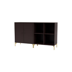 PAIR Classic Sideboard with Brass Legs, 160 balsamic, Montana Furniture