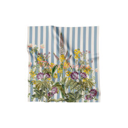 Striped Flower Meadow sidenscarf, Flora Danica Denmark