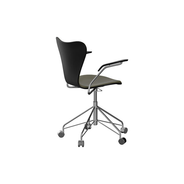 Series 7&trade; 3217 Front Upholstered Office Chair, Essential moss green, Fritz Hansen