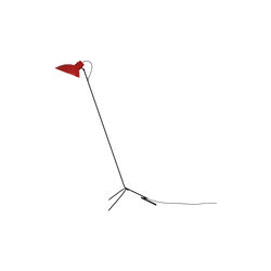 VV Cinquanta Floor Lamp, red/black, Astep