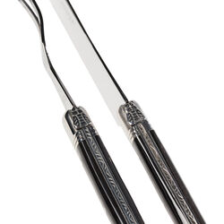 Ostknivset, svart horn, Laguiole Tradition