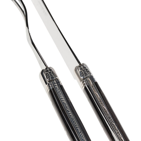 Ostknivset, svart horn, Laguiole Tradition