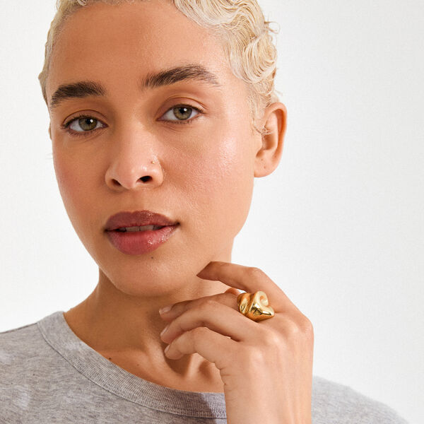 JOHNNIE ring guldpl&auml;terad, Pilgrim