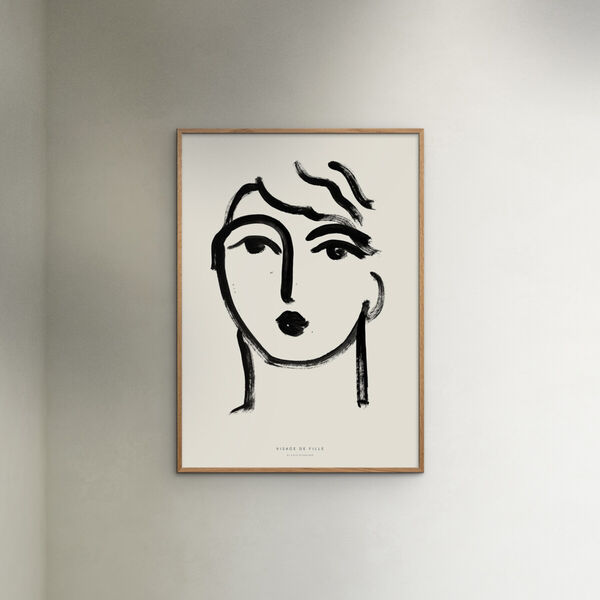 Coco - Visage de Fille, Poster & Frame