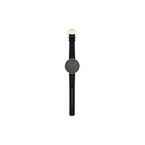 Bankers armbandsur, grey/gold/black, Arne Jacobsen Watches