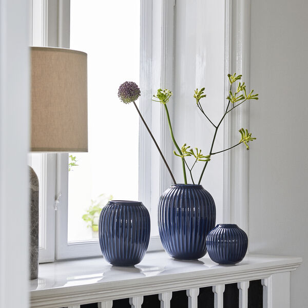Hammersh&oslash;i Vas, indigo, K&auml;hler Design