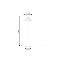 Keglen golvlampa, vit Keglen golvlampa, vit, Louis Poulsen
