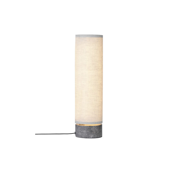 Unbound Table Lamp, grey marble/canvas, GUBI