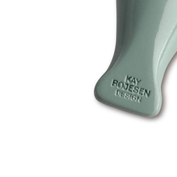 F&aring;gel nyckelring med naturl&auml;der, gr&ouml;n, Kay Bojesen Denmark