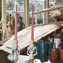 Lady with Hat ljusstake, rosa, Bj&oslash;rn Wiinblad