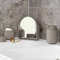 Bordspegel med 5 x förstoringsgrad, taupe, Zone Denmark