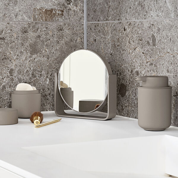 Bordspegel med 5 x förstoringsgrad, taupe, Zone Denmark