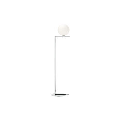 Flos IC F2 golvlampa, krom, Flos