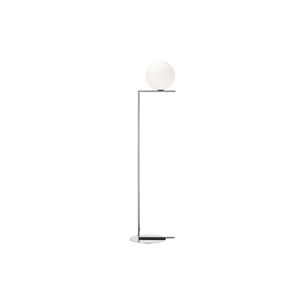 Flos IC F2 golvlampa, krom, Flos