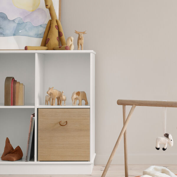Wood Shelving Unit 5x2 Horizontal with Base Wood Shelving Unit 5x2 Horizontal with Base, Oliver Furniture