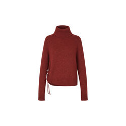 DicteMD Rollneck | Windsor Wine | Stickad Tr&ouml;ja, Modstr&ouml;m