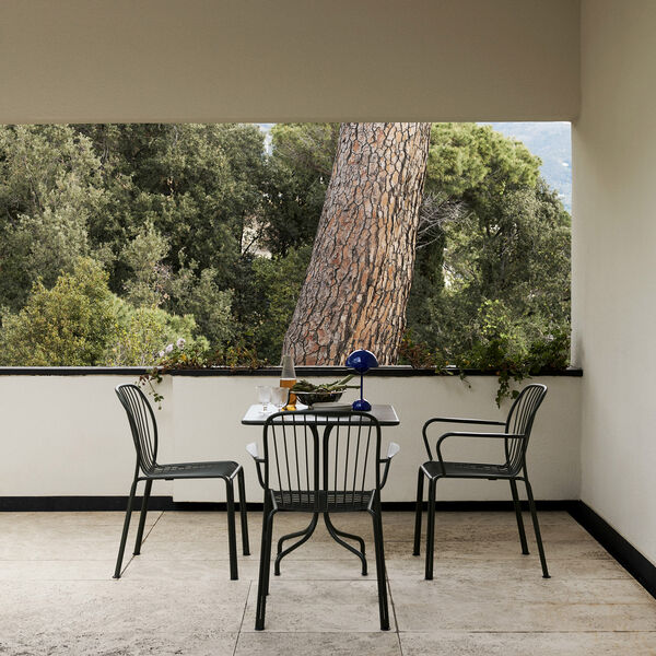 Thorvald SC97 Outdoor Caf&eacute; Table Square, bronze green, &Tradition