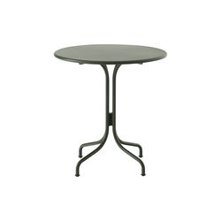 Thorvald SC96 Outdoor Café Table Round, bronze green, &Tradition