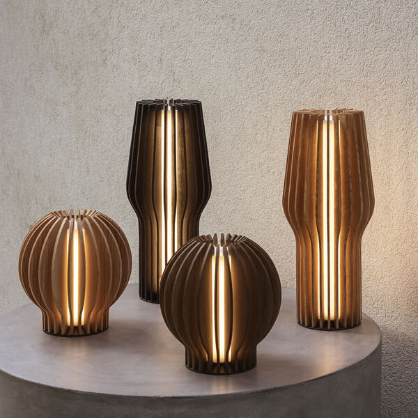 Radiant runda LED lampa Smoked oak, Eva Solo