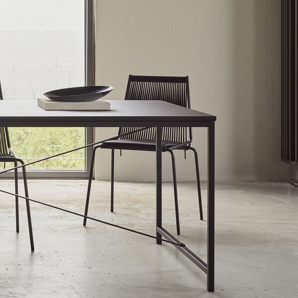 Noel Chair, black/black linen, Thorup Copenhagen