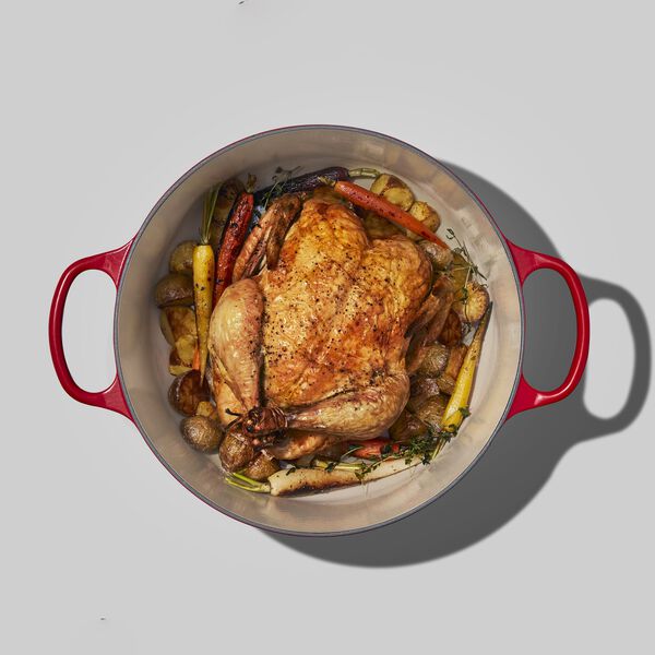 Signature gjutj&auml;rn rund gryta &Oslash; 26 cm, cerise, Le Creuset