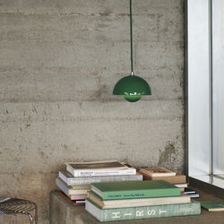 Flowerpot VP10 Pendant, signal green, &Tradition