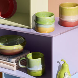 Poppery Mugg med handtag, apple green/mint, Kähler