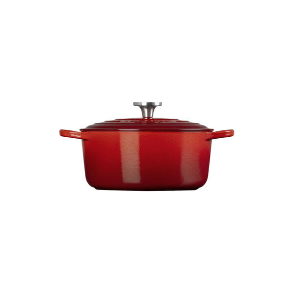 Signature gjutj&auml;rn rund gryta | 24 cm | Cerise, Le Creuset