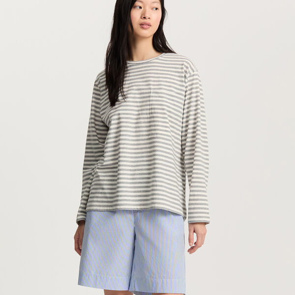 Circular Long Sleeve Melange, mix grey melange Circular Long Sleeve Melange, mix grey melange, Aiayu